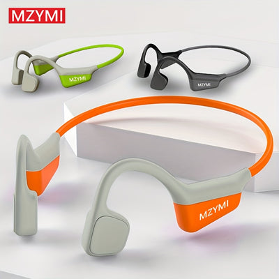Bone Conduction Headphones 15H Playtime, Open Ear Headphones Wireless Earbuds Sport Headphones with Mic Headset