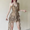 Spicy Girl Sexy Mesh Tassel Asymmetrical Dress