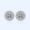 S925 Silver Needle Earrings Female New Round Bag Earrings