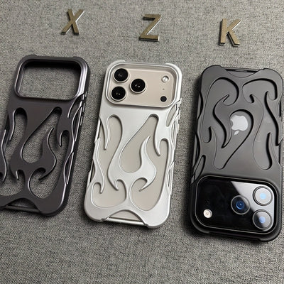 Phone Case - New Apple 17 Phone Case with Flame Cooling for Iphone 17 Pro Max, Featuring a Glossy End And Hollow Design for 17 Pro And 17 AIR
