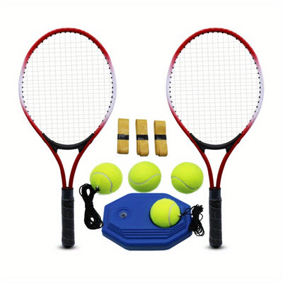 Tennis Racket Training Set – Includes Automatic Rebounder, Perfect for Beginners Practicing Solo