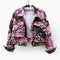 Printed Big Pocket Jacket Cardigan Versatile Casual Top
