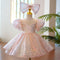 Girls Piano Performance Sequin Princess Dress