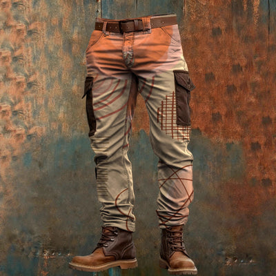 Men's Creative Printed Casual Loose Pants