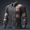 Mens Stylish Casual Long-sleeve Lapel Shirt