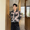 Mens Jacquard Hollow-Out Casual Shirt