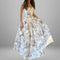 Elegant, Flowy Slip Dress With A Chic Print