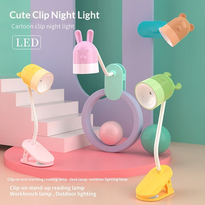 Creative LED Clip-on Desk Ornament Mini Table Lamp