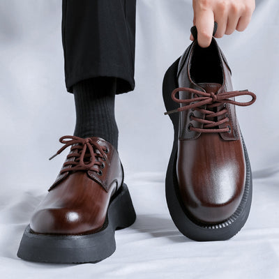 Men's Large Head Leather Shoes Light Luxury Business Casual Sports