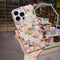 Phone Case - Fashionable And Luxurious Colorful Resin Flower Phone Case with Rhinestones And Pearls, Suitable for Iphone 17 Pro Max/16 Plus/Xr/7G, Designed to Prevent Drops