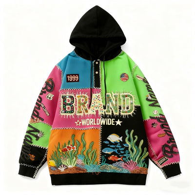 Fashion Casual Printed Polyester Sweater