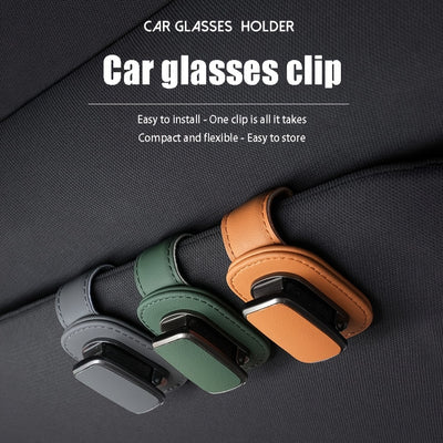 Sturdy Car Sun Visor Glasses Holder – Clip-On Eyewear Hook for Car Interior