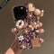 Phone Case - A Luxurious Purple Diamond Perfume Bottle, Pumpkin Carriage, Pearl Flower, And Heart-Shaped Phone Case for Iphone 17, 16, 15, 14, 13, 12, And 11. Handcrafted with Rhinestones, Unique, for Women, And a Perfect Gif