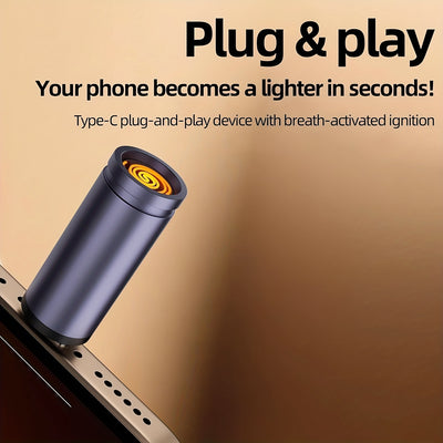 USB-C Windproof Airflow Safety Plug – Automatic Shut-Off, Dust Protection for EV Charging & Outdoor Use