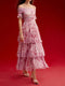 Floral Off-the-Shoulder Tiered Maxi Dress