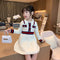 Girls' Autumn Preppy Knitted Dress