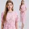 Lace Crew-Neck Beaded High-Waisted Defined-Waistline Dress