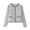 Retro Quilted Long-sleeved Jacket