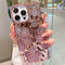 Phone case: Flash powder electroplating  simple personality three-dimensional oil painting flower TPU dopamine style is suitable for iPhone.iPHone11/iPhone13ProMax/iPHone14proMax