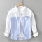 Mens Patchwork Long Sleeve Top