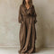 Womens Casual Loose-fitting Hooded Dress With A Belt