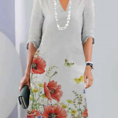 Womens Casual Dress With 3D Digital Print