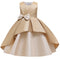 Children's Dress Big Bow Sleeveless A-line Skirt New Color Matching Evening Dress Piano Performance Dress Cute Princess Skirt