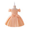 Girls Birthday Party Sequined Suspender Forged Cloth Dress