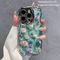 Background Colorful  and Butterflies 2D Pattern Personality Wave Creative Trendy Design Phone Case for iPhone 16 15 14 13 12 11 7 8 X XS Pro Plus Pro Max, Electroplated, Shockproof, Stylish