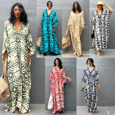 Womens Rayon Drawstring Resort Beach Dress