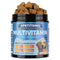PETITRINU Dog Multivitamin Soft Chews, Chicken Flavor 120 Count, Support Joint & Bone, Skin & Coat, Gut, Heart All-Around Health For Dogs