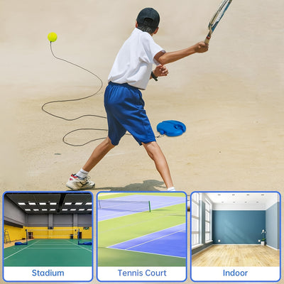 Complete Tennis Training Set – Includes 2 Bounce Balls and Practice Rope, Ideal for Beginner Players to Improve Skills Anywhere