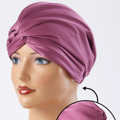 Silk-like Fabric Stretch Satin And Ice Sleep Caps