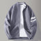 Mens Thermal Knitted Jacket With A Mock Neck And Long Sleeves