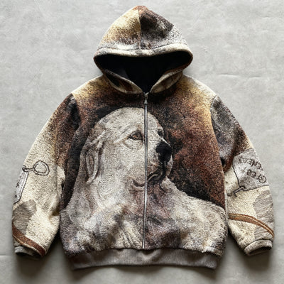 Fashion Casual Printed Polyester Sweater