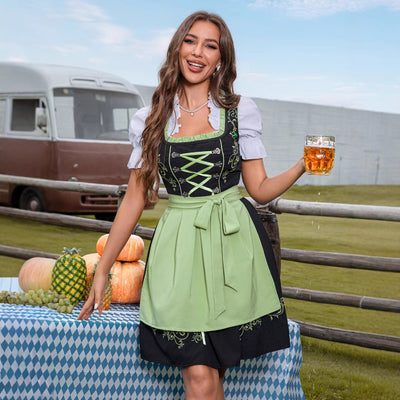 Bavarian Traditional Womens Dress For The Munich Oktoberfest