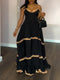 Black Lace Halter Dress