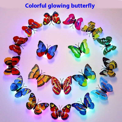 Single Layer Light-emitting Butterfly Wall Self-adhesive Sticker