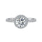 Luxury Round Cut Shiny Diamond Like Cubic Zirconia S925 Sterling Silver Wedding Brides Promise Finger Ring for Women
