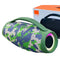 Super Boombox 3 Speaker 20W LED Bass Wireless Portable Outdoor BT Speakers with Waterproof Handle for Home  Party Use