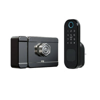 Smart Lock with WiFi – Keyless Keypad Deadbolt Door Rim Lock for Outdoor Gates | Fingerprint Access, Safe & Convenient Home Security