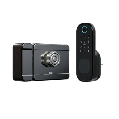 Smart Lock with WiFi – Keyless Keypad Deadbolt Door Rim Lock for Outdoor Gates | Fingerprint Access, Safe & Convenient Home Security