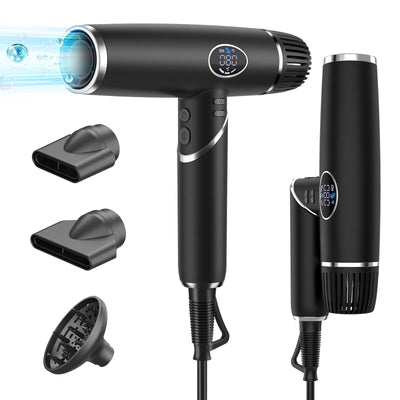 Essential High-Velocity Dryer With Concentrator, Lightweight, Ionic, No Heat Damage, Best for Straight and Wavy Hair