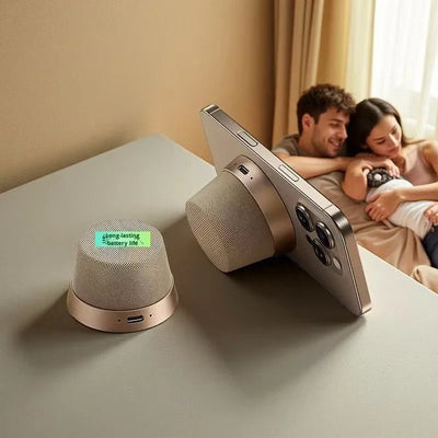 Ultra-Portable Magnetic Bluetooth Speaker with Phone Holder
