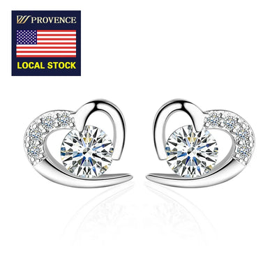 Jewelry Main Stone 0.3carat*2 Moissanite Stud Earring  925 Silver Plated 18K Gold Earring