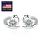 Jewelry Main Stone 0.3carat*2 Moissanite Stud Earring  925 Silver Plated 18K Gold Earring