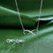 Zirconia Diamond Necklace and Earrings Daily Wear S925 Sterling Silver Jewelry Set for Women Girls Gifts