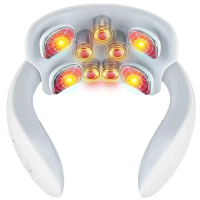 Electric Neck Massager U Shaped Cordless Vibration Pulse Neck Massager Deep Tissue for Pain Relief