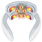 Electric Neck Massager U Shaped Cordless Vibration Pulse Neck Massager Deep Tissue for Pain Relief