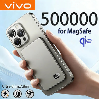 ViVO Ultra-thin for MagSafe 500000mAh Mobile Power Bank Portable 3c Certified Magnetic Wireless Fast Charging Electronic Display